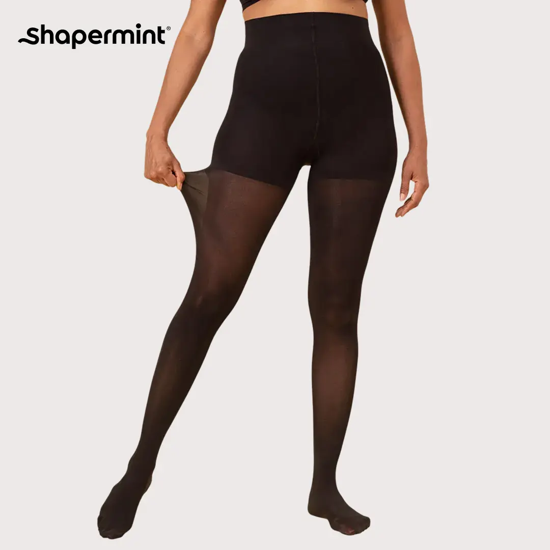 Shapermint Ultra-Resistant Shaping Tights with Opaque Fabric & Supportive Waistband Shapermint Ultra-Resistant Shaping Tights with Opaque Fabric & Supportive Waistband