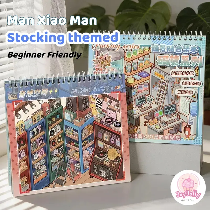 food themed scene stickers book 10 different food design with big reference image diy gifts