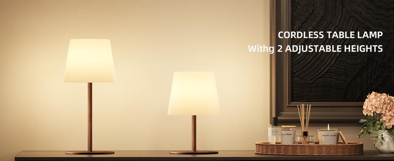 EZVALO Waterproof Shower Lamp, Cordless Table Lamp, 4500mAh Rechargeble Bathroom Lamp, 3 Color Temps Dimmable Touch Bedside Lamp, LED Night Light for Inside Shower Bathtub Patio Camping Bedroom Home Valentine's Day Gift