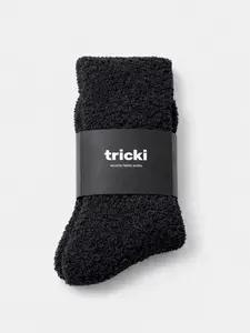 tricki | 3-Pack Teddy Socks - Ultra Soft Sherpa, Slouchy, Plush Lounge Socks, Cozy and Textured, Unisex