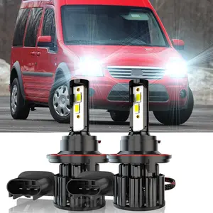 For 2010 2011 2012 2013 Ford Transit Cars Accessories Connect 6000K LED Headlights + Fog Lights Bulbs Combo