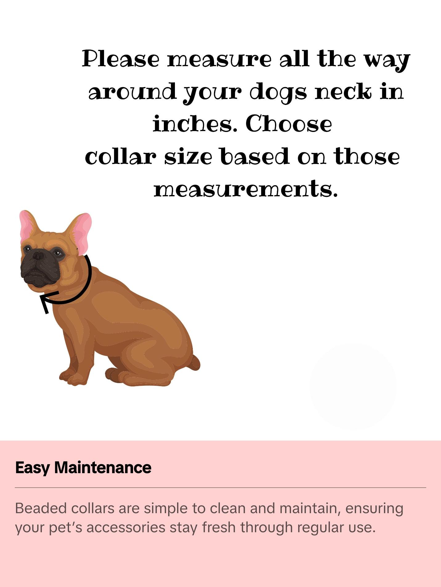 Tiffany Blue Beaded Dog Collar | Durable Dog Necklace | Custom Puppy Rhinestone Pearls | Turquoise Bead Collar for Pets | Dog Jewelry