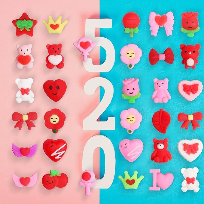 Valentine’s Day Mochi Squishy Toys 32 Pack – Random Kawaii Mini Squishies, Slow Rising Stress Relief Fidget Toys for Kids, Party Favors, Goodie Bags & Classroom Prizes