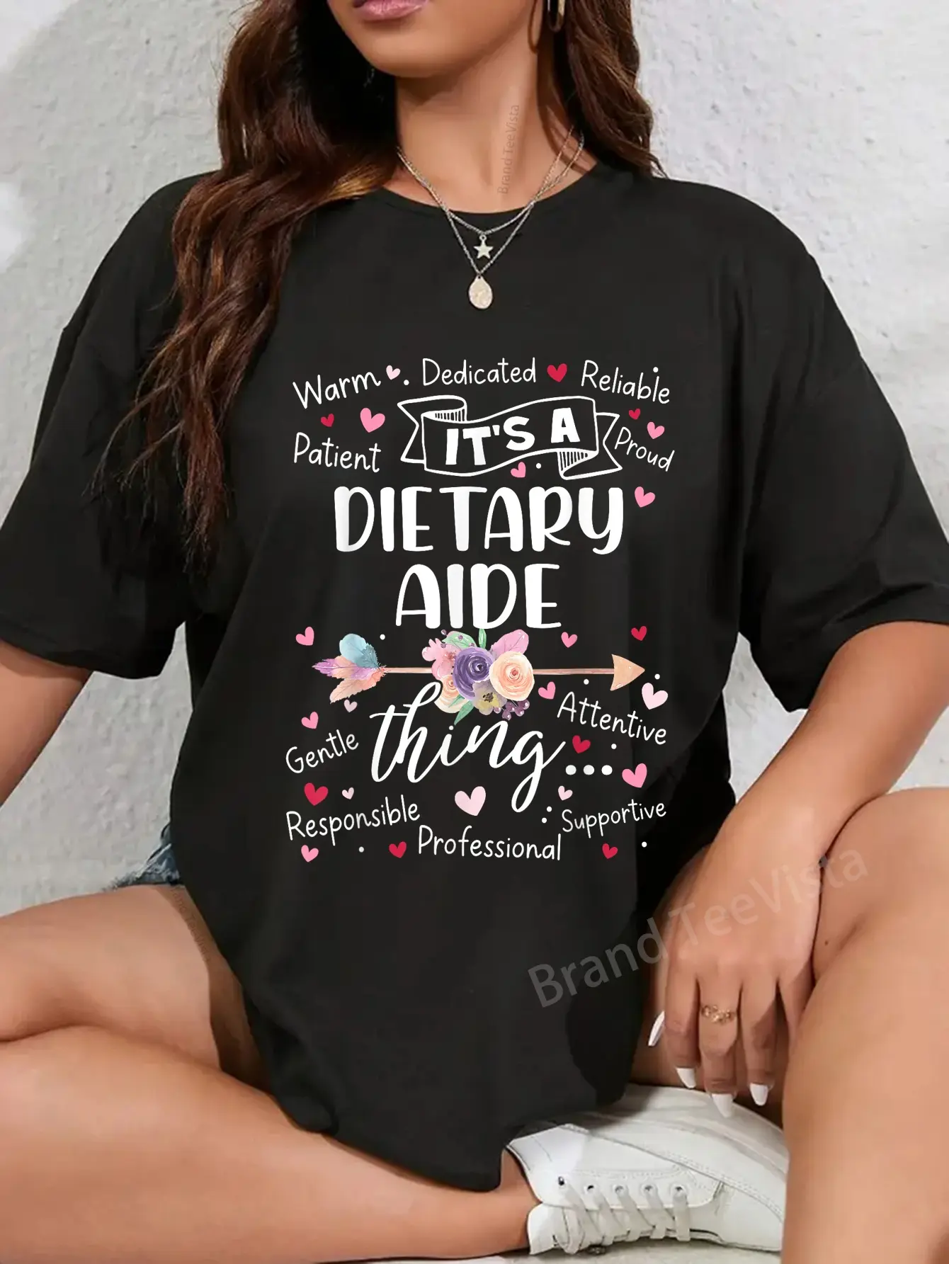 100% Cotton Dietary Aide Squad Team Crew Rock Week Mother's Day Women T-Shirt