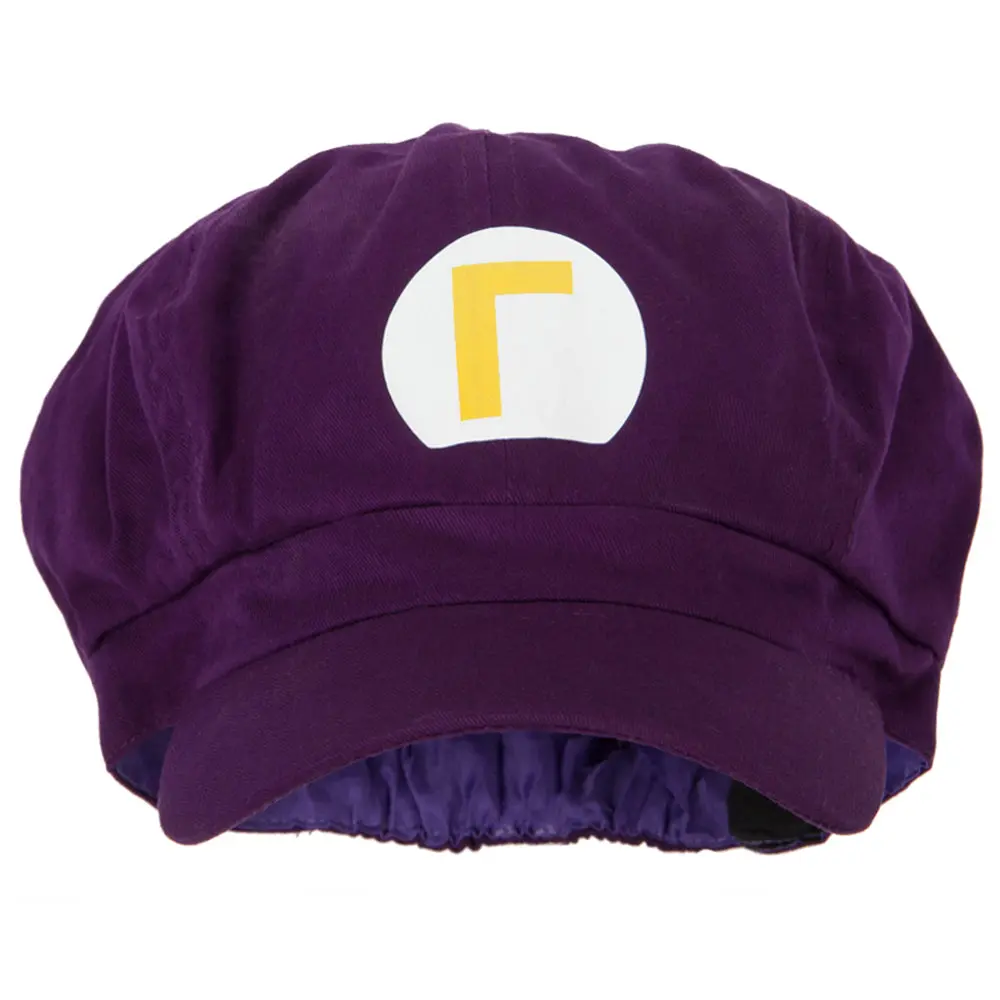 Mario Luigi Wario Waluigi Heat Transferred Cotton Elastic Newsboy Cap