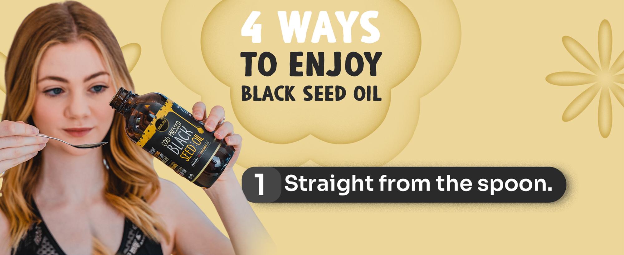 MAJU Light & Potent Black Seed Oil (16oz) - Edible Health Supplement, Organic, Cosmetic & Consumable, Light Color, Taste of Comfort Healthcare Fitness