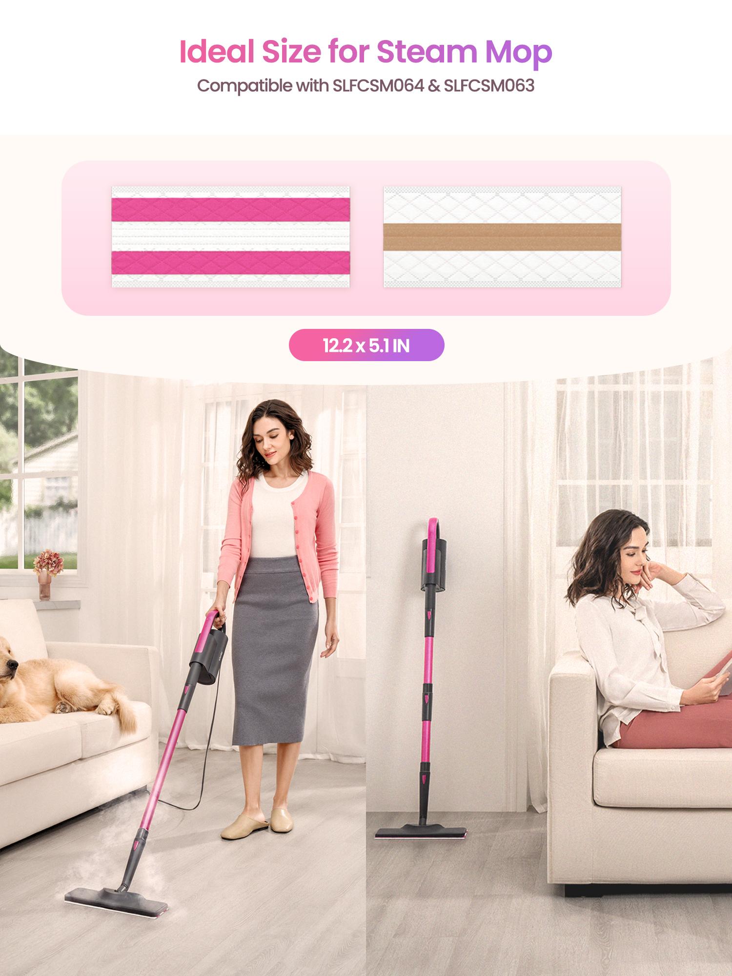 Schenley 24-Pack Disposable Pads for All-in-One Steam Mop, High-Quality Replacement Cleaning Pads, Instant Setup, No Washing Needed, Fits Models SLFCSM064 & SLFCSM063