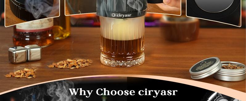 Rechargeable Whiskey Smoker Kit 2026 Upgraded - 4 Light Modes & 6 Wood Chips, No Butane, Valentine's Day Gift Birthday Gift for Dad Husband, Bourbon Old Fashioned Cocktail Accessories for Men