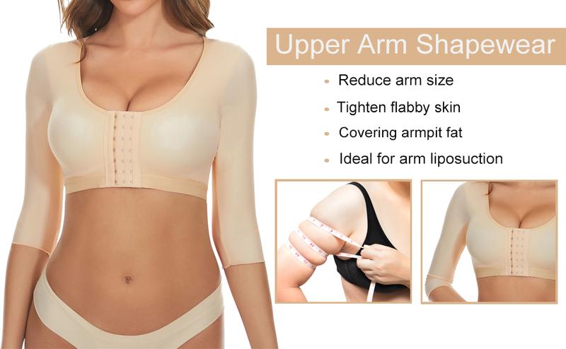 Arm Shaper for Women Post Surgery Arm Lipo Compression Sleeves Slimming Arm Faja Front Closure Shapewear Bra Arm Shaper for Women Post Surgery Arm Lipo Compression Sleeves Slimming Arm Faja Front Closure Shapewear Bra