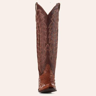 JRC & Sons Women’s Jacqueline Cognac Snip Toe Tall Cowboy Boots