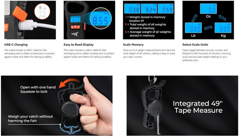 KastKing SteelStream/ ToughTide  Fishing Tool Kit - Fishing Pliers with Lanyard, Fillet Knife, Floating Fish Lip Gripper, Fishing Braid Scissors, Tool Retractor, Fishing Hook Remover, Bungee Cords ToughTide Tools Kits Carabiner Outdoorfun