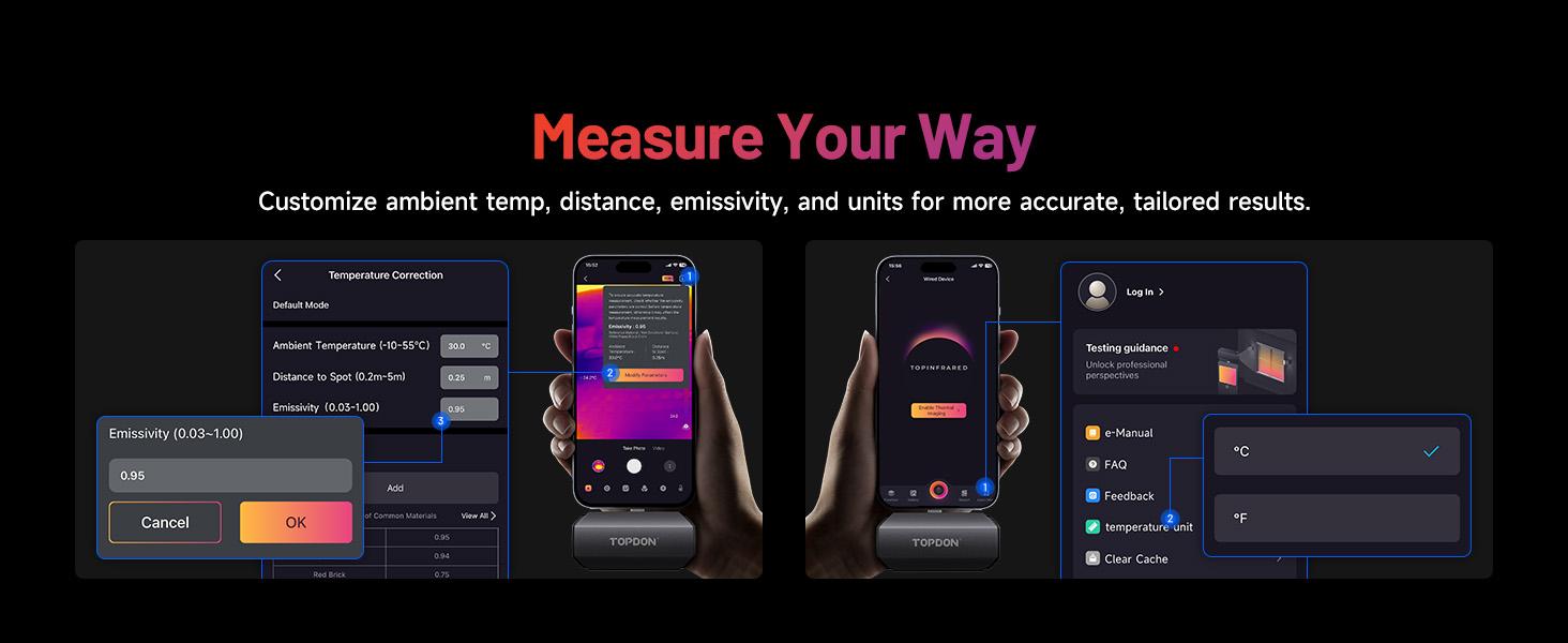 TOPDON TC002C Duo Thermal Camera, Thermal Imager, Compatible with Any USB-C iPhone, iPad & Android Device, 512 x 384 Super Resolution, 256 x 192 IR Resolution TOPDON TC002C Duo Thermal Camera, Thermal Imager, Compatible with Any USB-C iPhone, iPad & Android Device, 512 x 384 Super Resolution, 256 x 192 IR Resolution