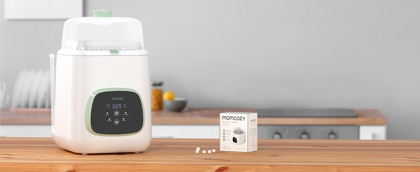 Momcozy Official Washing Block for Momcozy KleanPal Pro Baby Bottle Washer, 120 Detergent Tablets