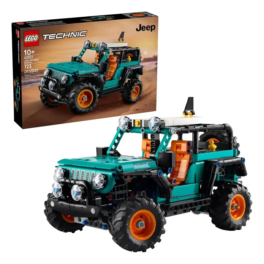 LEGO Technic Jeep Wrangler Rubicon SUV (42227) Brick Set, Building Blocks Model Kit, Collectible Construction Toy for Enthusiasts