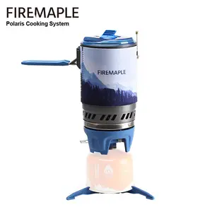 Everything Is Solar Fire Maple Polaris X5 Cooking System Portable Stove Micro Regulator Valve Electric Jet Burner Pot Camping Backpack Water Boiler