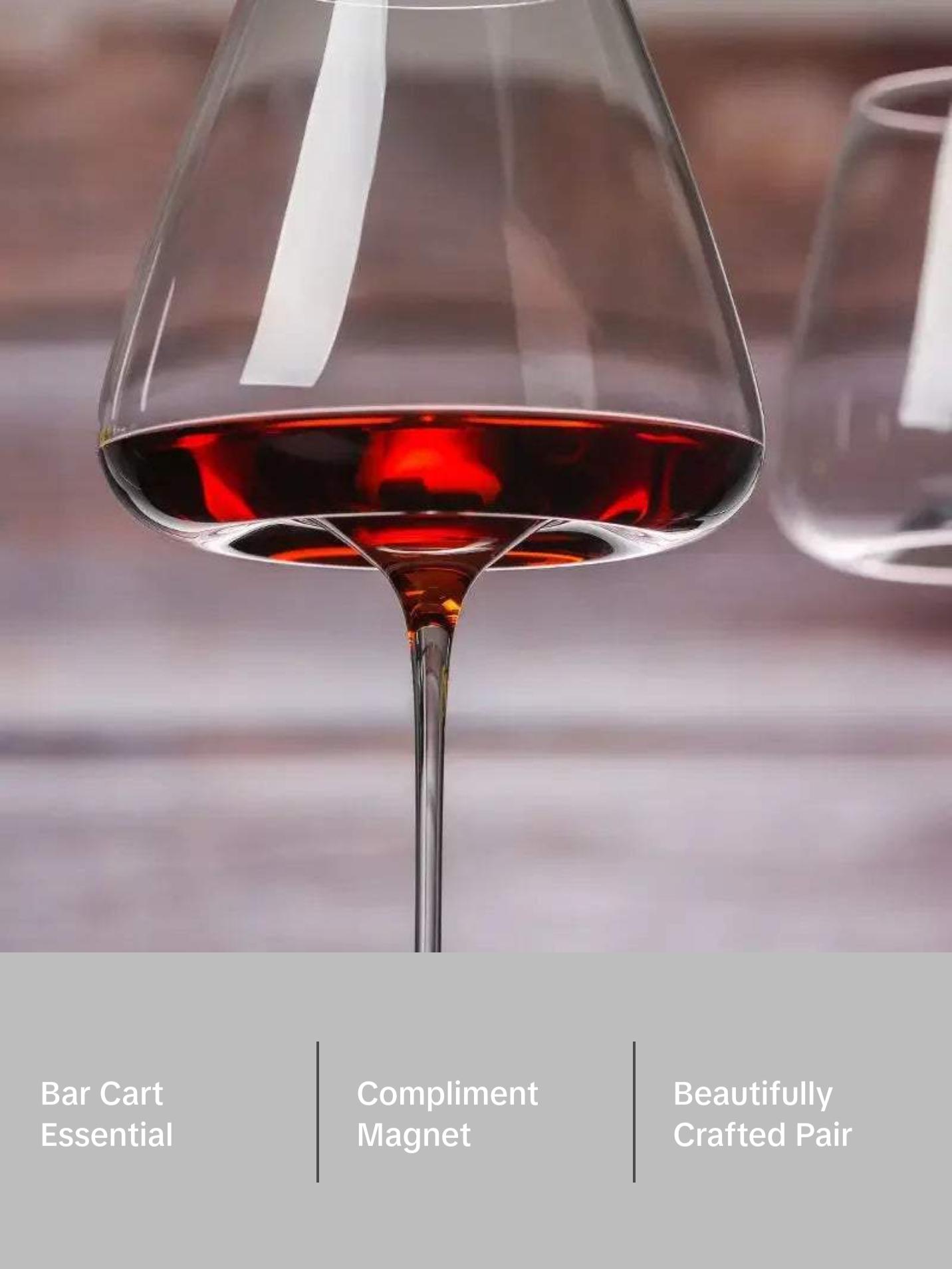 High-End Wine Glass - Ranging from Flutes to Bordeaux Style
