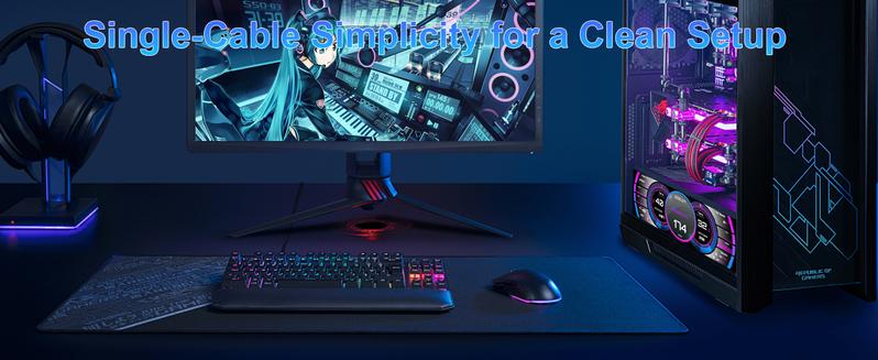 Wisecoco 7.84 Inch Mini Monitor HD IPS 1280x400 Bar LCD Secondary Screen with Casing for macOS & Windows AIDA64 CPU GPU Speed & Temperature Monitoring