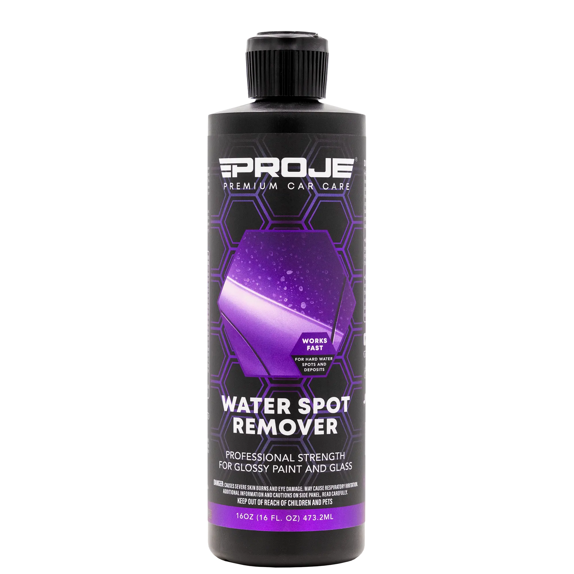 Proje Water Spot Remover - Professional Strength Car Detailing Supplies, Car Detailing Products, Household Effortless Cleaning Solution, Safe on Metal, Glass, Paint, Hard Surfaces, Streak-Free Surface Cleaner, Ready-to-Use De-Scaler That Eliminates Spots