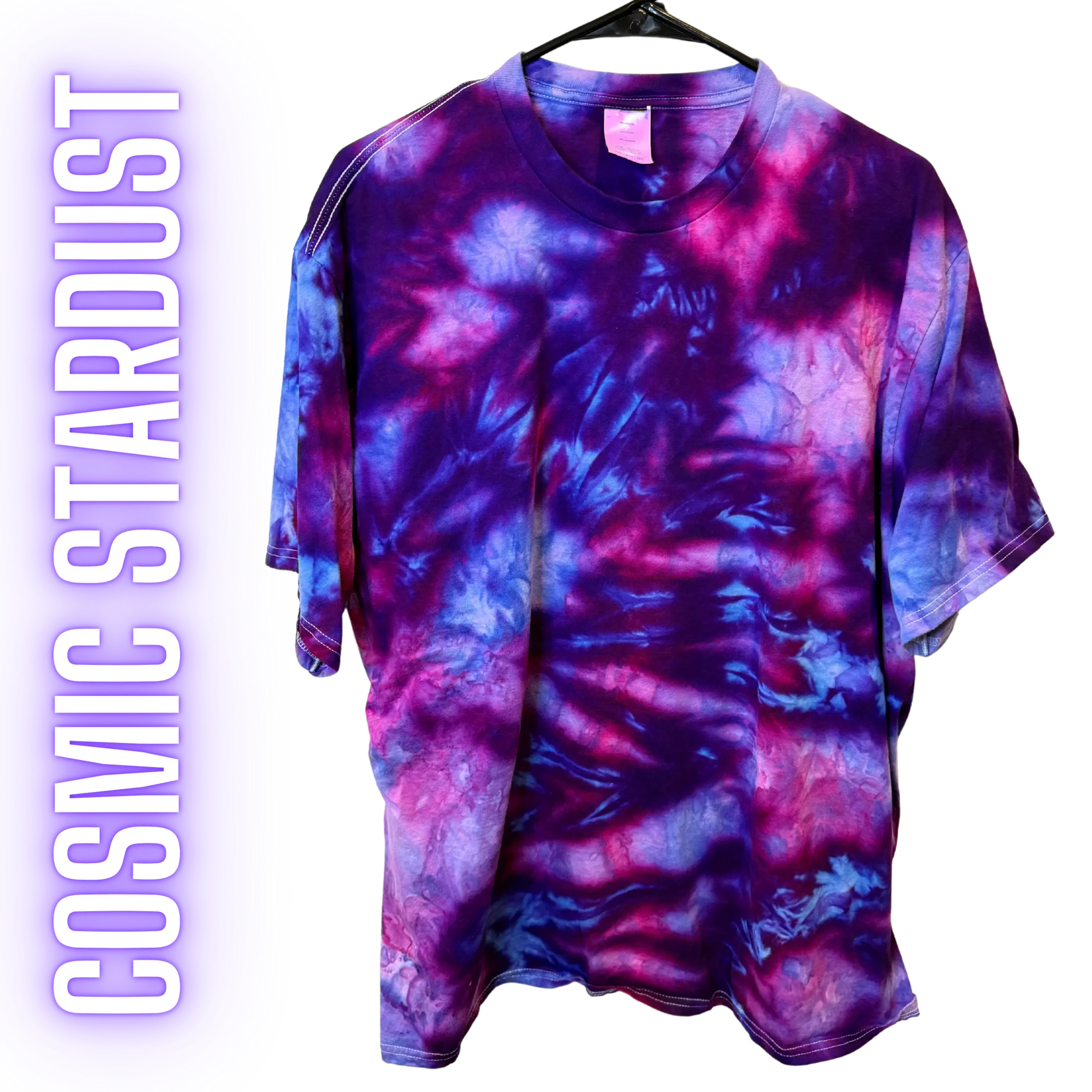 Cotton Hand Tie Dyed Unisex Short Sleeve T-Shirt - Crewneck Casual Tee, 100% Cotton, Machine Washable