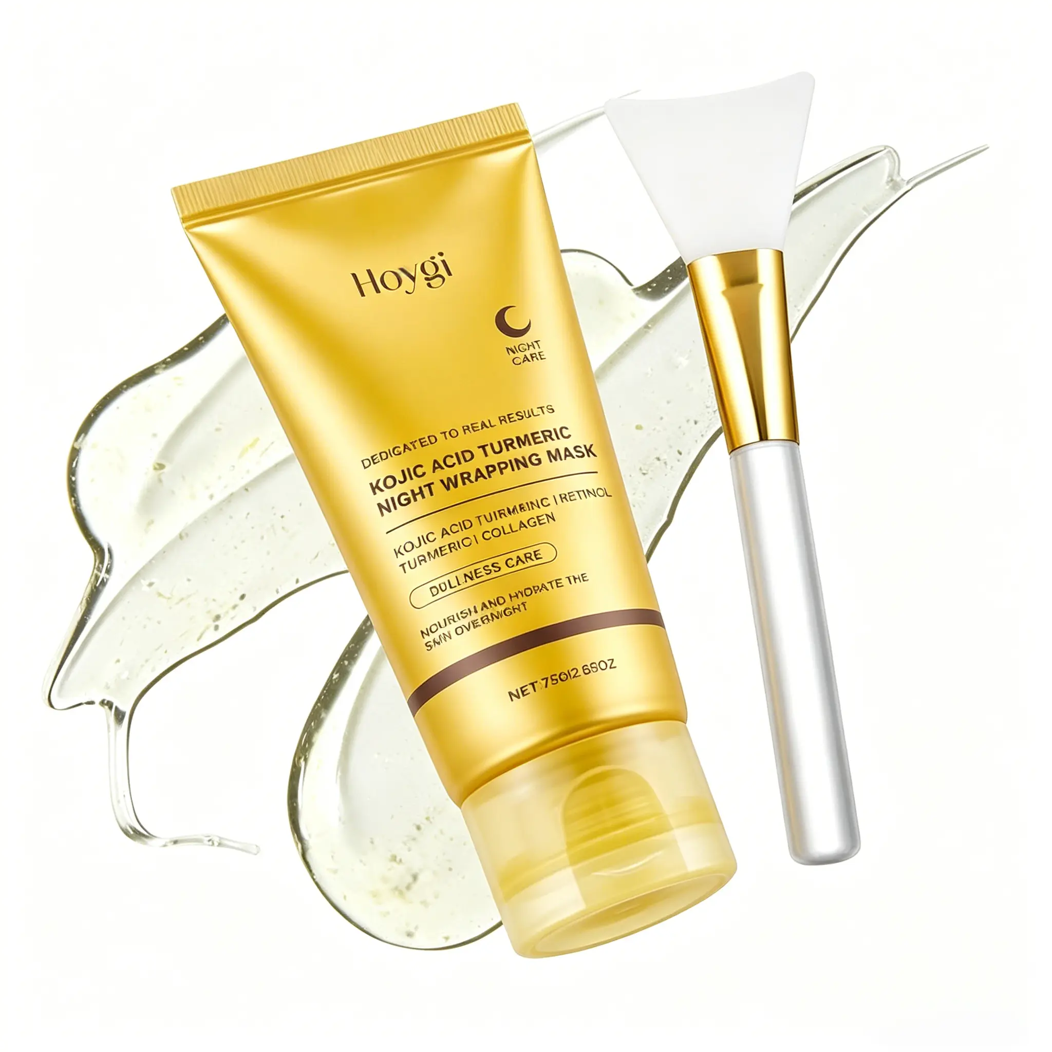 Kojic Acid Turmeric Rejuvenating Facial Overnight Mask with Collagen - Hydrating, Brightening for Radiant Skin, Peel-Off Sleep Mask, 2.65 fl oz TikTok Shop Spring Glow Up, Turmeric Face Mask, Overnight Collagen Mask,back to school,back to school haul