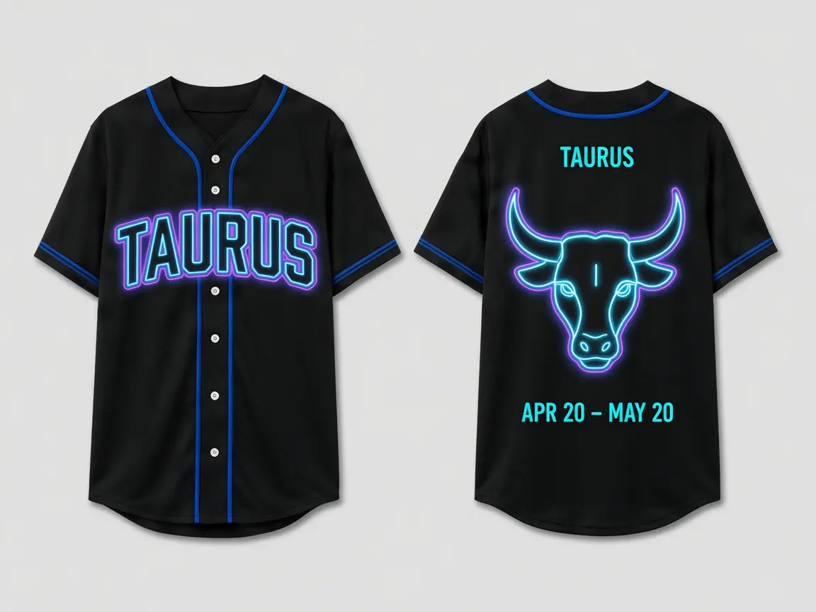 Cosmic Legacy Zodiac Baseball Jersey – Astrology Horoscope Graphic Tee – Unisex Streetwear T-Shirt – Birthday Gift for Men & Women