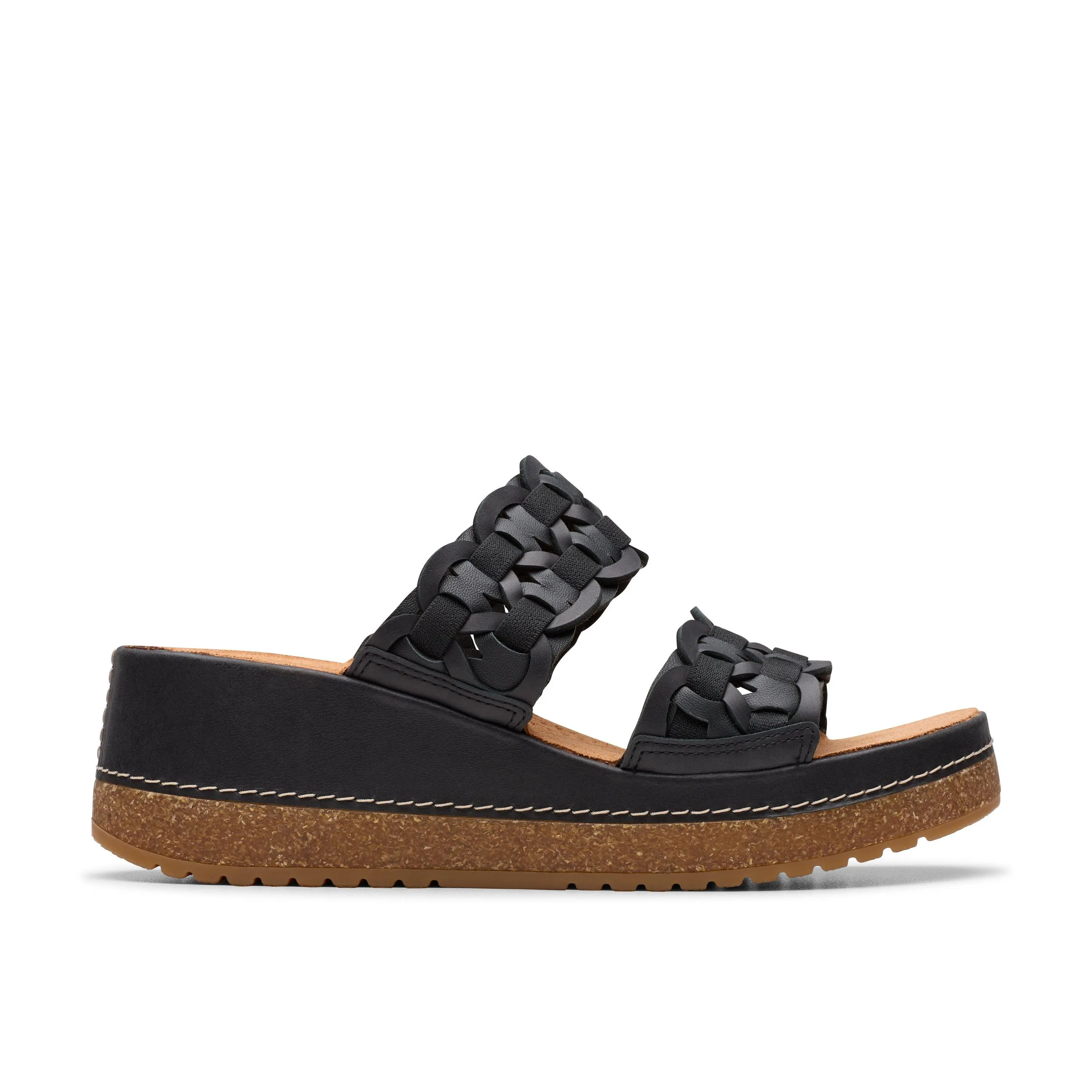Clarks Womens Kassanda Mule Wedge Sandals
