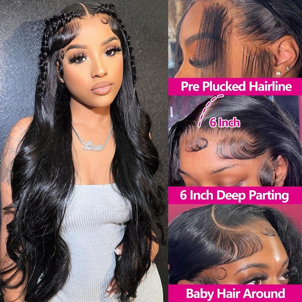 99J Burgundy 13x6 Hd Transparent Lace Frontal Wig Pre plucked Straight /Body Wave Lace Front Wigs Human Hair For Women 180% Density