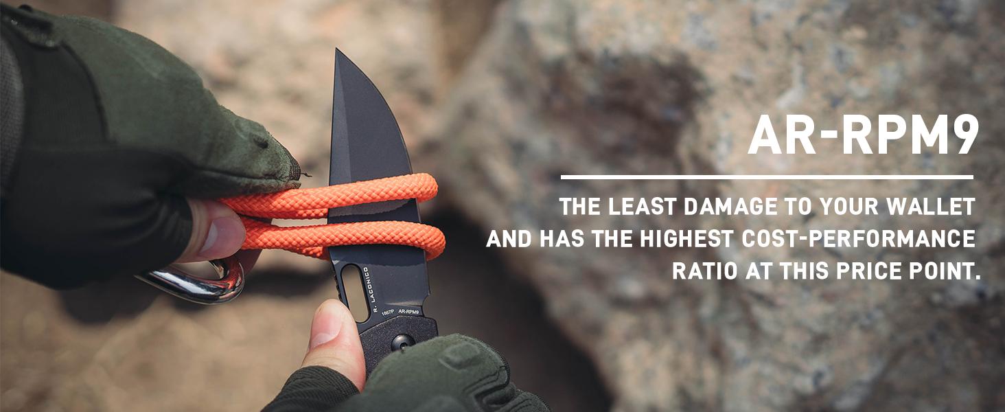 Artisan Cutlery Revel Folding Pocket Tool Knife AR-RPM9 Blade FRN Handle Outdoor Hunting Knives for Christmas gift, Camping, Hunting and Survival Gear Survival Equipment Set