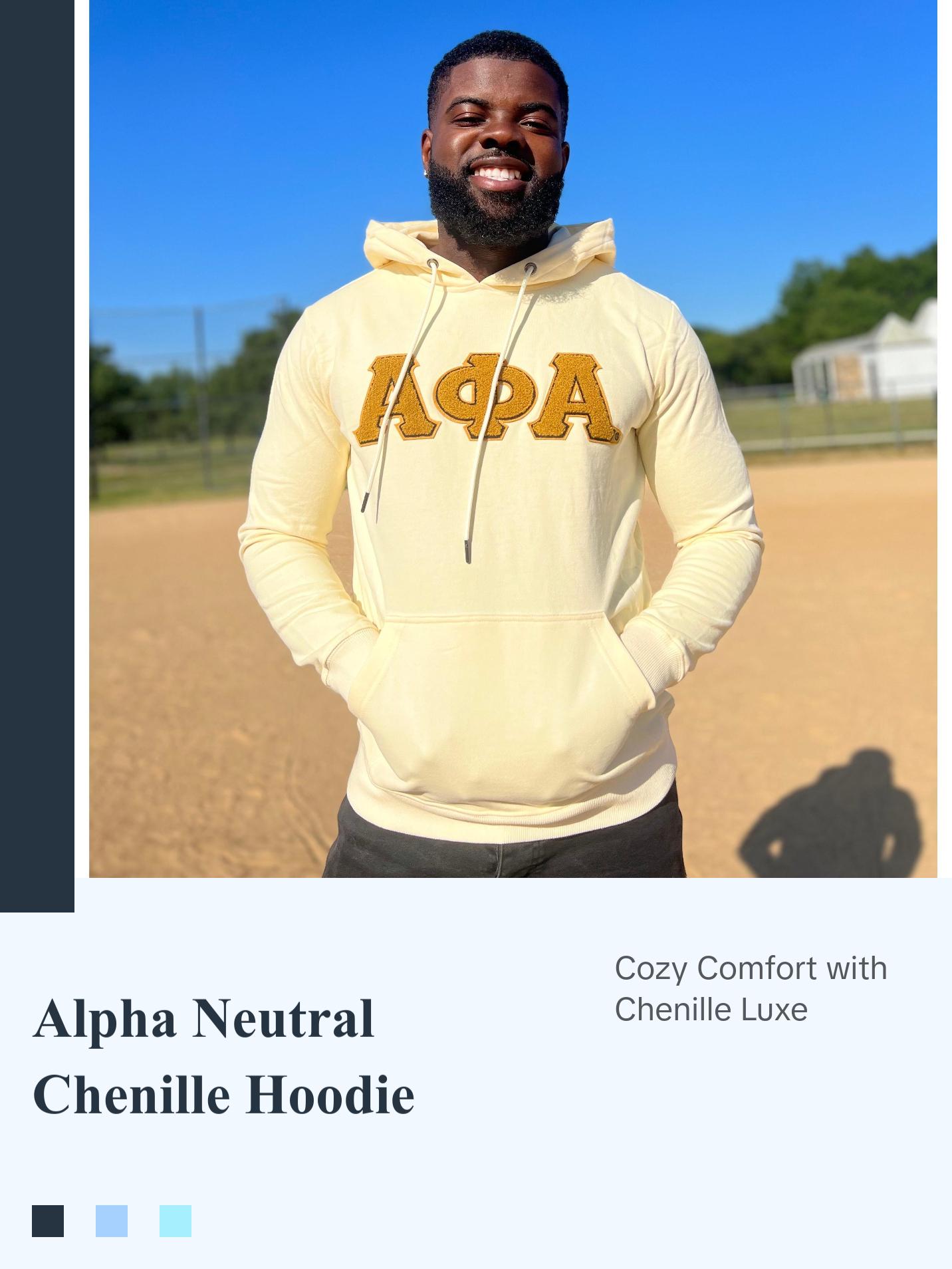 Alpha Neutral Chenille Hoodie