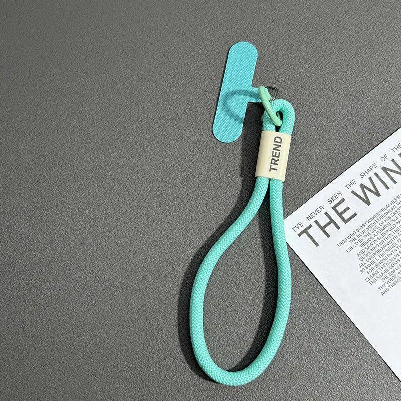 Colorful phone lanyard strap set | Adhesive tab + loop cord | Handy anti-drop grip & cute accessory