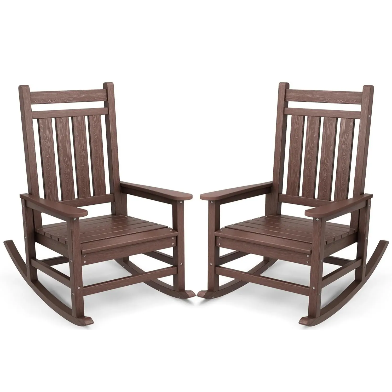 Rocking Chair Set of 2 -Brown