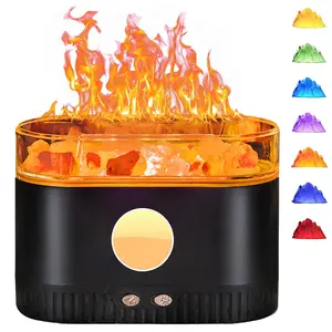 Ultrasonic Essential Oil Diffuser for Home: 200ML Aroma Diffuser for Hotel Office Yoga Room - Multifunctional Humidifier with LED Night Light, Himalayan Salt Rock, for Kids/Women Home Relaxation