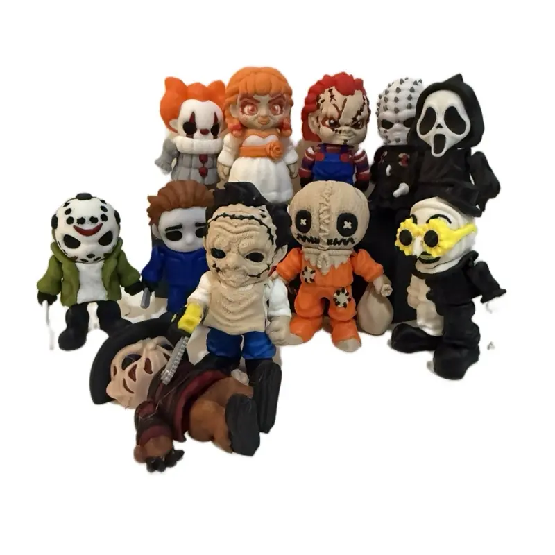 Mini Plastic Horror Figurines - Dark Figure Decor, Decorative Ornaments, Oddities Gifts, Collectible Figurines for Halloween Home Office Desktop Display, Desktop Ornaments
