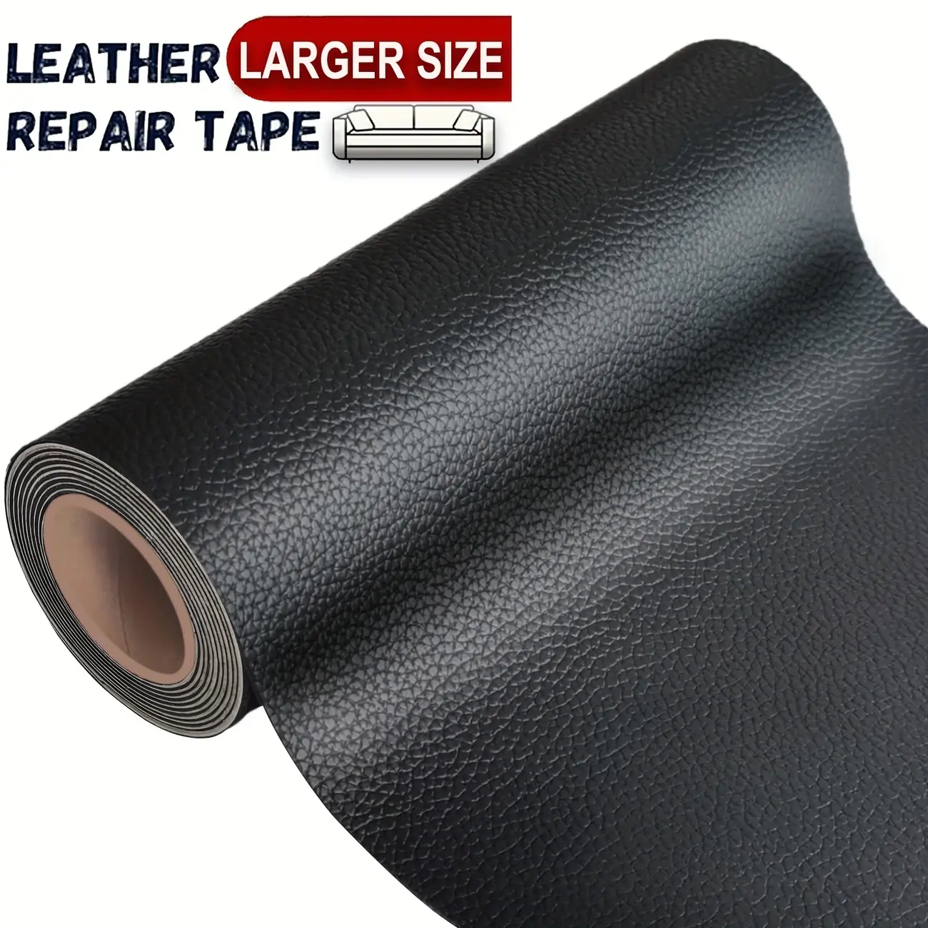 20"x70" Self- adhesiveleather Adhesive Leather Repair Patch, Waterproof Vinyl Repair Roll for Couch, Chair, Car Seat, Sofa & DIY Furniture Fixes