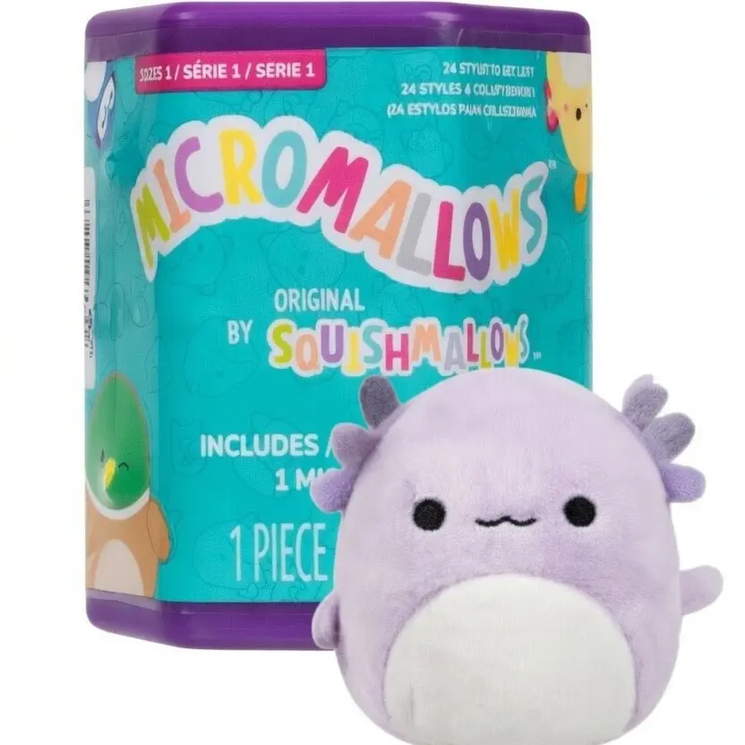 Original Squishmallows™ 2.5 in Micromallows™ Mystery Plush Capsule, Marshmallow Squishies Stuffed Toy, Marshmallow Squishies Stuffed Toys