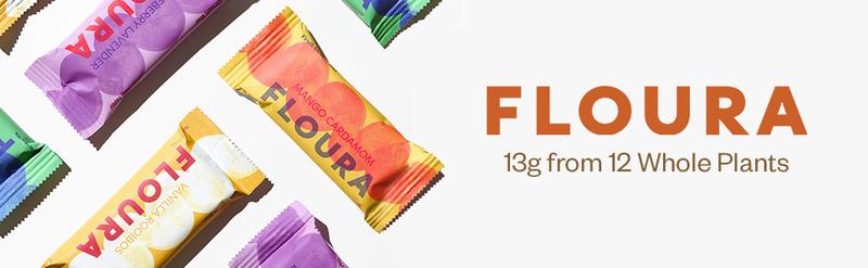 Floura Variety Pack FiberCrush Bar  10-Pack - 13g Fiber, Fruit-Forward, Gluten-Free, Snack for Wellness On-The-Go