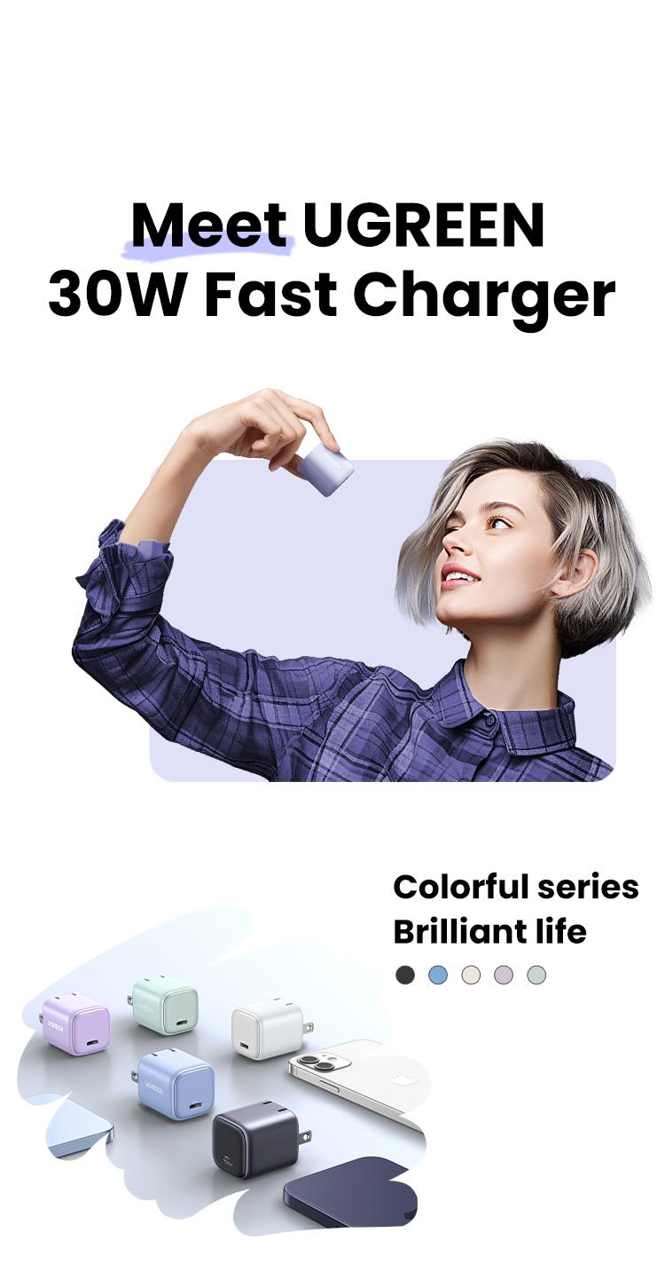 UGREEN 30W Nexode Foldable GaN USB C Charger. Super-Fast Charging for iPhone 15 Pro Max, 14, 13 and Galaxy S23, Type-C Power Adapter, Ideal for Smartphones and Cellphones Charger--Deals for You,TikTokShopBlackFriday ,TikTokShopHolidayHaul UGREEN 30W Nexode Foldable GaN USB C Charger. Super-Fast Charging for iPhone 15 Pro Max, 14, 13 and Galaxy S23, Type-C Power Adapter, Ideal for Smartphones and Cellphones Charger--Deals for You,TikTokShopBlackFriday ,TikTokShopHolidayHaul