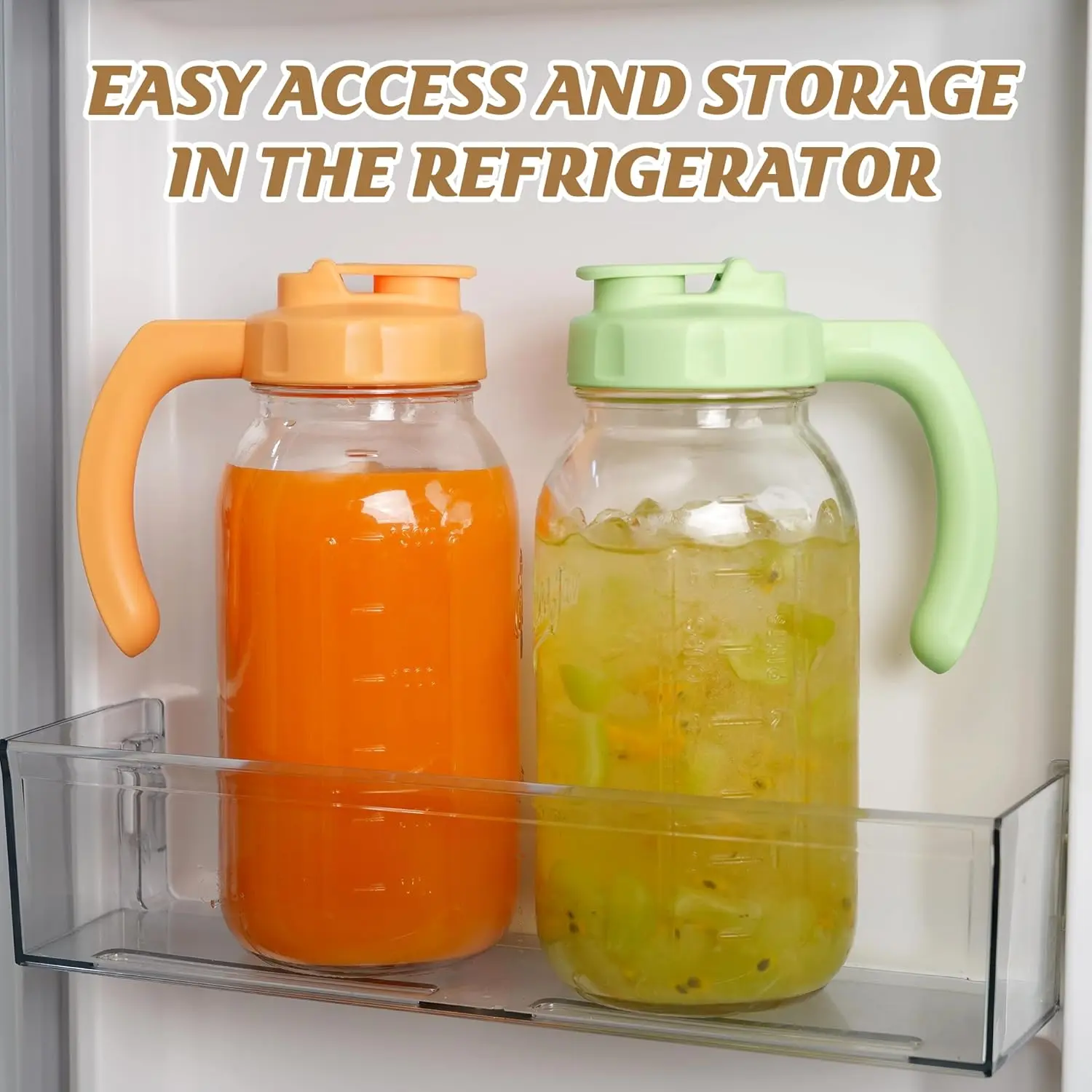 Tea Green and Carrot Orange