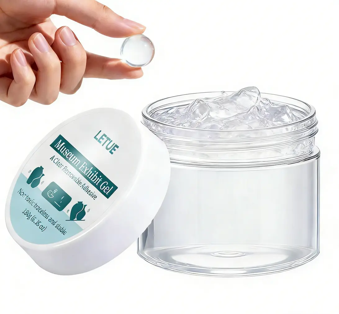Museum Exhibit Gel, Removable Clear Paste Putty & Wax, Reusable No-Residue Adhesive, Fixes Artifacts & Decorations, Prevents Vibration & Falling, Integrity-Focused Traceless Hardware Adhesive Tool Safety