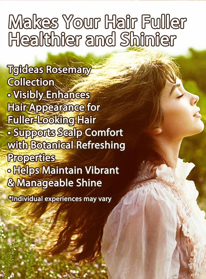 Tgideas Rosemary Shampoo - Nourishing & Volumizing, For Oily Hair Care, Boosts Shine & Softness