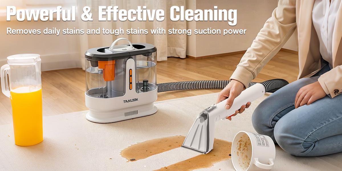 Fabric Cleaner Machine – Deep Clean Your Sofa, Carpet & More Multi Surface Vacuum Home Cleaning Tool
