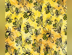 Buzzy Bee | Bees - Marigold by Banyan Batiks | 83640-54 | Batik Cotton Fabric