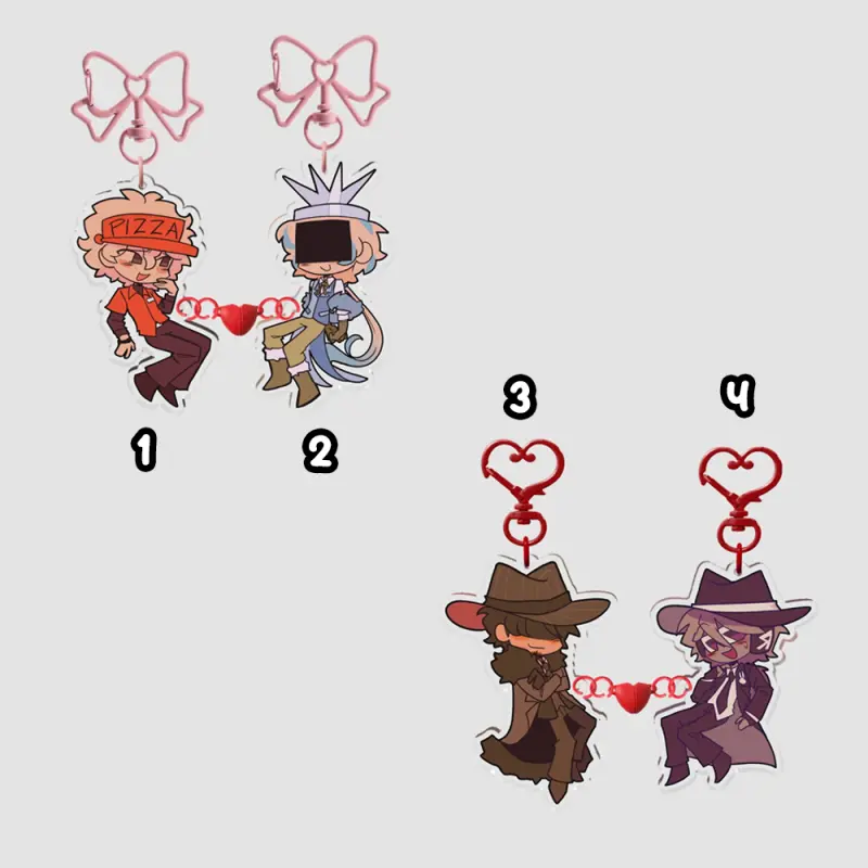 Forsaken magnetic keychains: Elliot/ Chance/ itrapped/ Mafioso