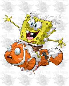 Urban Cartoon 5 DTF Transfer