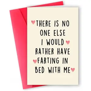 Funny Farting Valentines Day Card, Hilarious Romantic Gift for Him, Her, Boyfriend, Girlfriend, Husband, Wife, Unique Anniversary or Birthday Greeting Card for Couples