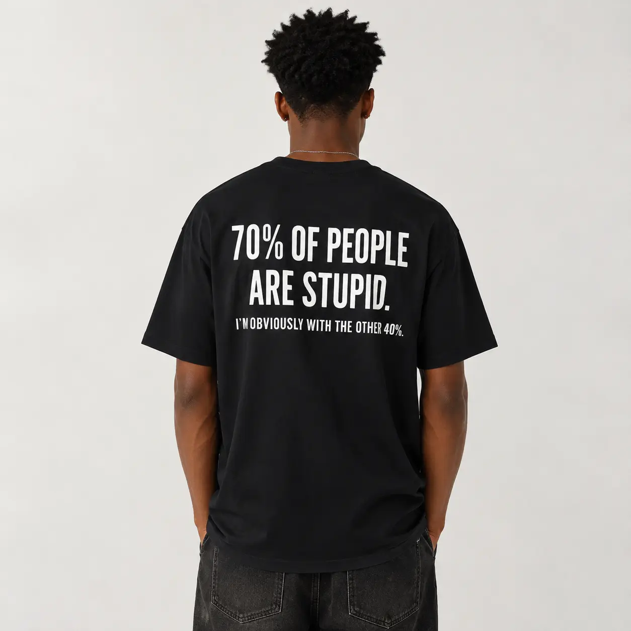 Men's Casual Short-Sleeve Vintage Nerd Funny Meme Graphic Tee - Unisex Cut, Relatable Viral Quote, Simple Bold Print, Machine Washable Menswear Tops, Funny Shirts