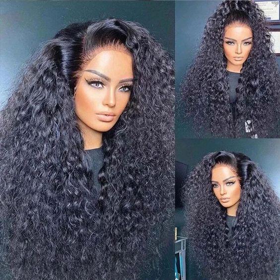 Bling Hair Deep Wave 13x4 13x6 Lace Frontal Wig Human Hair Brazilian Deep Curly Transparent Lace Front Human Hair Wigigs For Women On Sale 180% Density TikTokShopBlackFriday