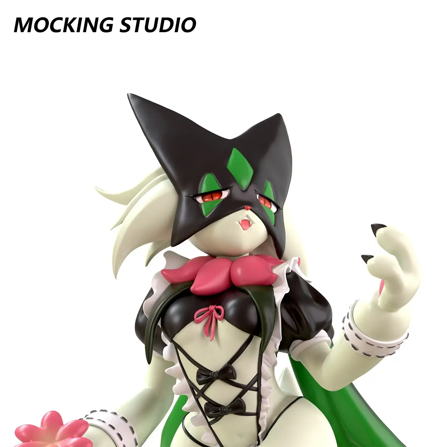 Succubus Meowscarada Resin Figure Desktop Ornament, Desktop Decor Figures, Anime Peripheral Collectible, Magic Themed Decorative Figurine, Resin Figurine Statue, Unique Desk Accessory, Decoration Figure, Cute Collectible Figurines
