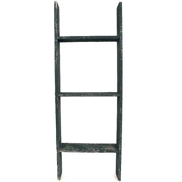 BarnwoodUSA Rustic Farmhouse Blanket Ladder - Our 3 ft (Picket)Ladder crafted from 100% Recycled and Reclaimed Wood No Assembly Required Black