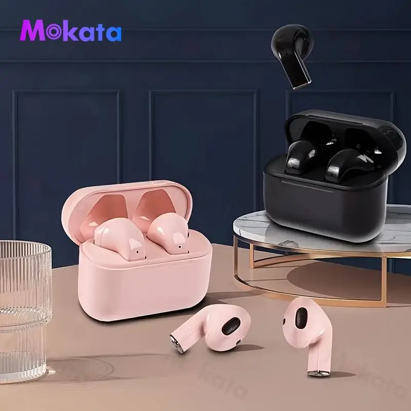 MOKATA Children's Slim Bluetooth Earbuds - Wireless In-Ear Audio Headset, Noise Reduction, HD Calls, Compact Lightweight Stereo, Phone Accessories for Students, Compatible with Android Phones, Affordable